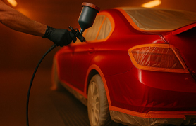 Guía de repintado automotriz con productos FANDELI